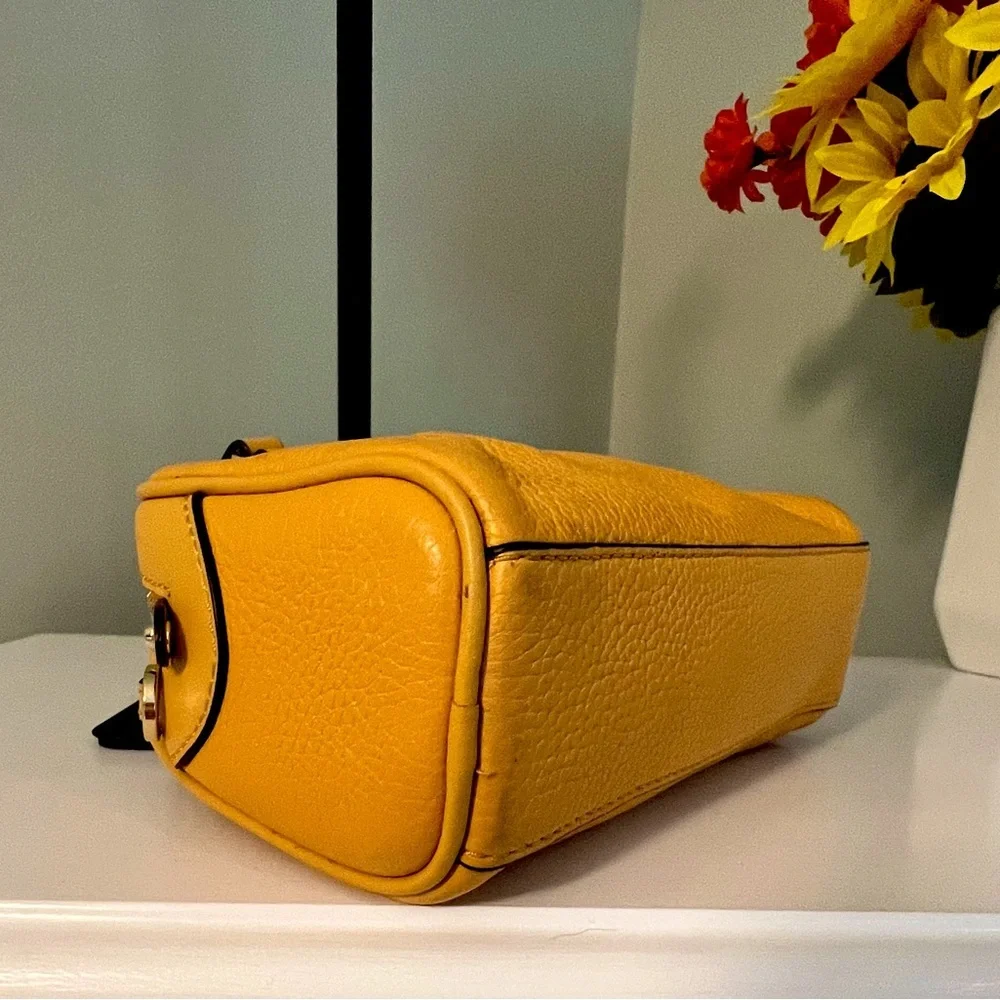 Michael Kors Yellow Leather Mini Dome Satchel NWOT